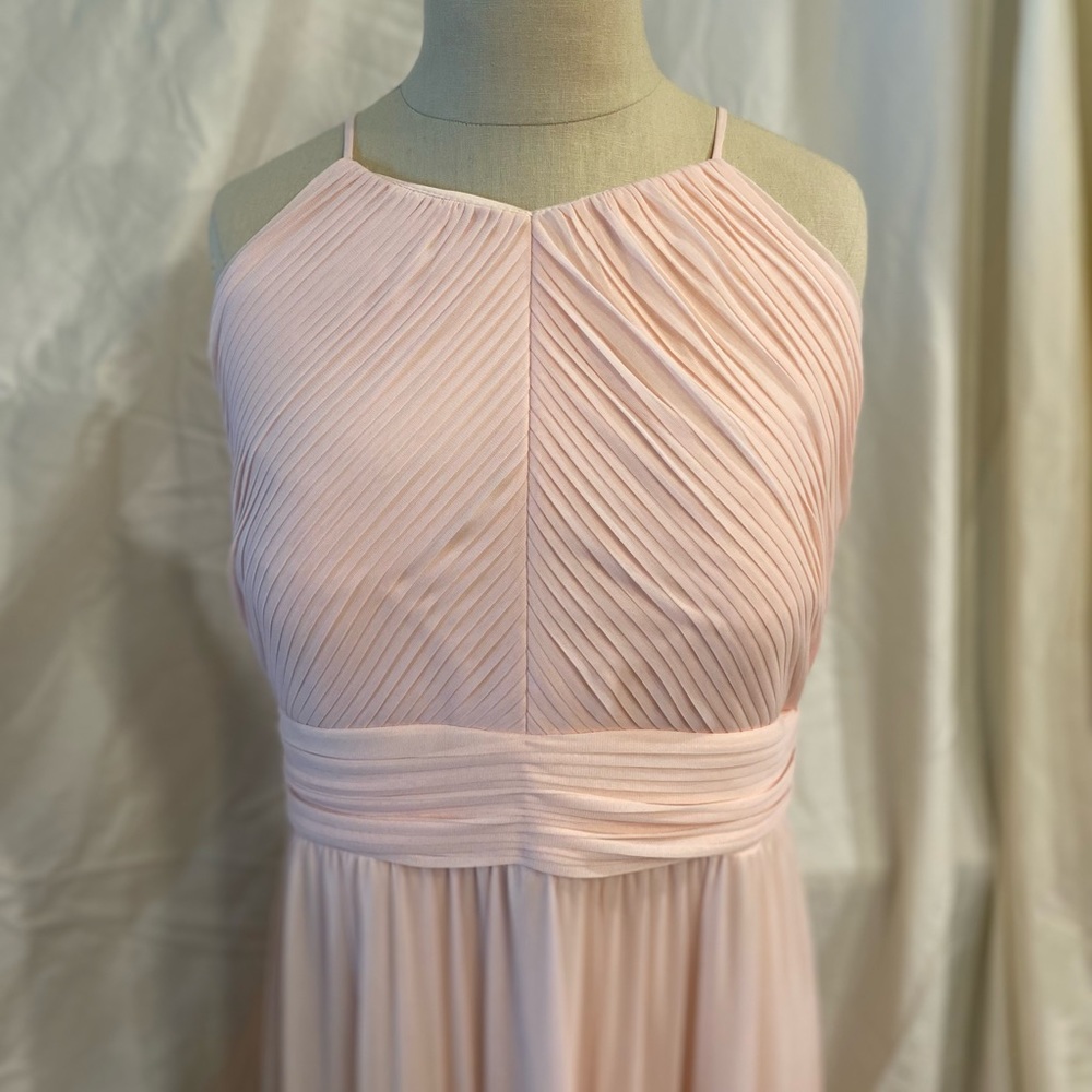 David’s bridal light pink bridesmaid dress